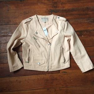 Banana republic pink denim jacket S